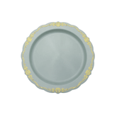 7.5" Robin Blue Victorian Design Plastic Plates (120 Count) - Yom Tov Settings
